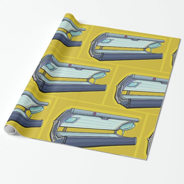 Solarium Sunbed Tanning Wrapping Paper (Unrolled)