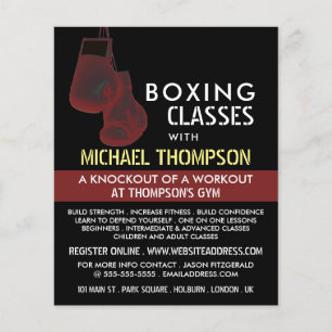 Solarized Boxing Gloves, Boxing Class Advert Flyer