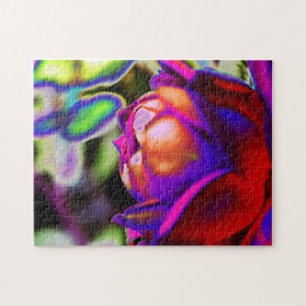 Solarized Rose by Shirley Taylor Jigsaw Puzzle