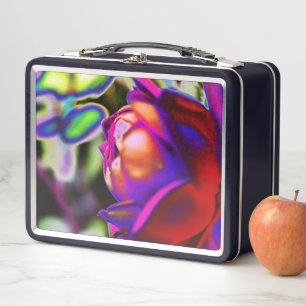 Solarized Rose by Shirley Taylor Metal Lunch Box