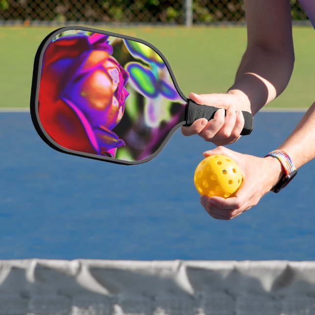 Solarized Rose by Shirley Taylor Pickleball Paddle (Insitu)