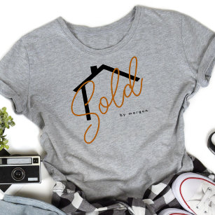 Sold By Name Real Estate Agent Maternity T-Shirt