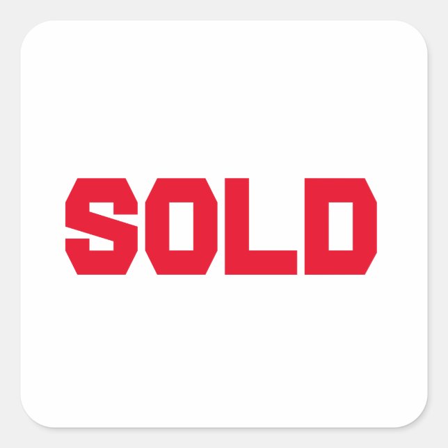 sold classic round sticker (Front)