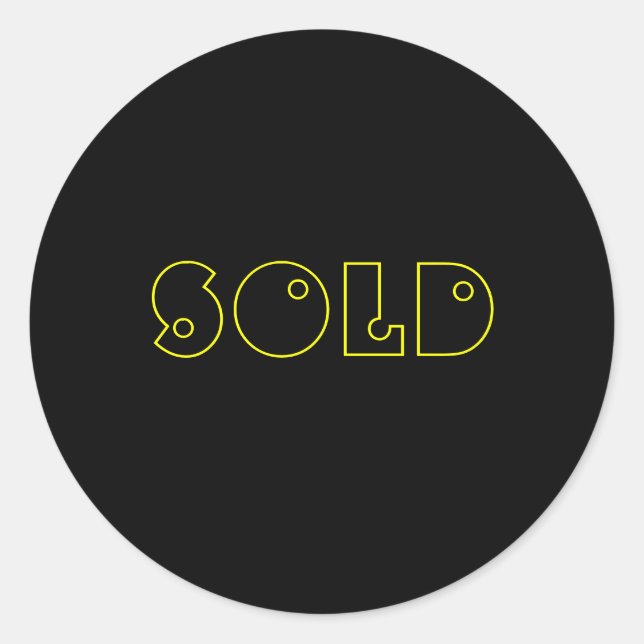 SOLD CLASSIC ROUND STICKER (Front)