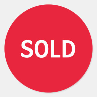 Sold Classic Round Sticker