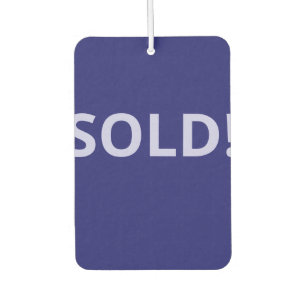 Sold! Faith Quote with Lavender Text on Midnight Air Freshener