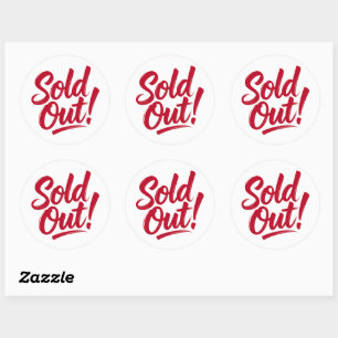 Sold Out Classic Round Sticker
