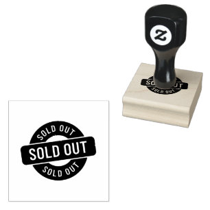 SOLD OUT Compact Jet Black Ink Warehouse Inventory Rubber Stamp