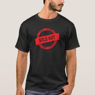 Sold Out - Red Circular Distressed Stamp Design T-Shirt