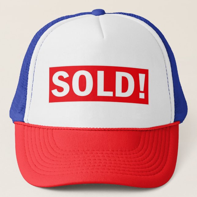 Sold trucker hat, for sale ! trucker hat (Front)