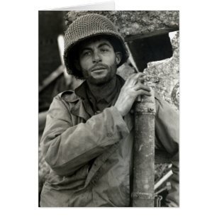 Soldat américain 2ème guerre mondiale dans la forê