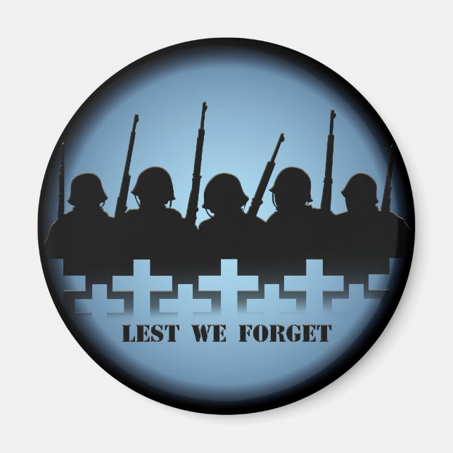 Soldat Hommage Aimant De Peur D'Oublier Les Cadeau (Devant)