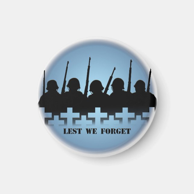 Soldat Hommage Aimant De Peur D'Oublier Les Cadeau (Devant)