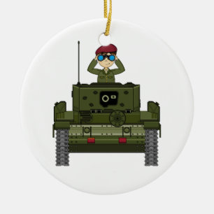 Soldat mignon d'armée britannique en ornement de