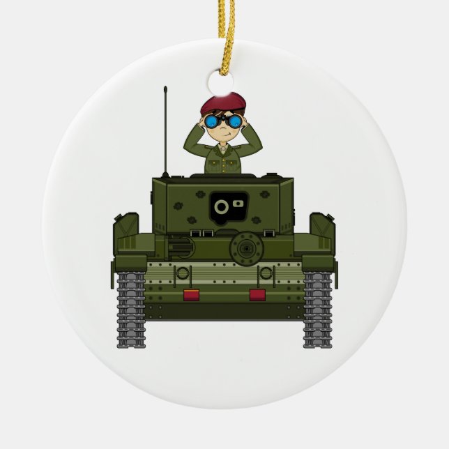 Soldat mignon d'armée britannique en ornement de (Devant)