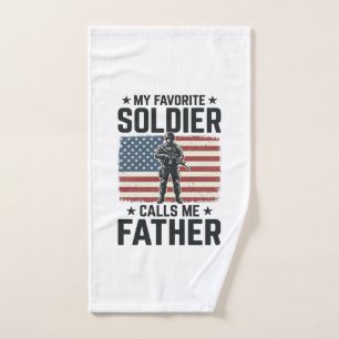 Soldat Patriotique Père Chemise Vintage Vector Des