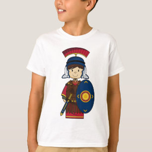 Soldat romain avec le T-shirt de bouclier