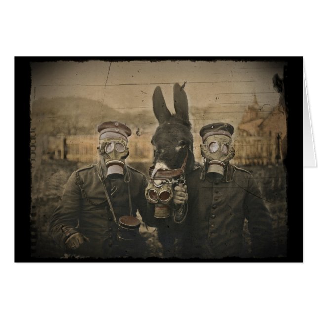 Soldats Masques d'âne et de gaz (Devant horizontal)