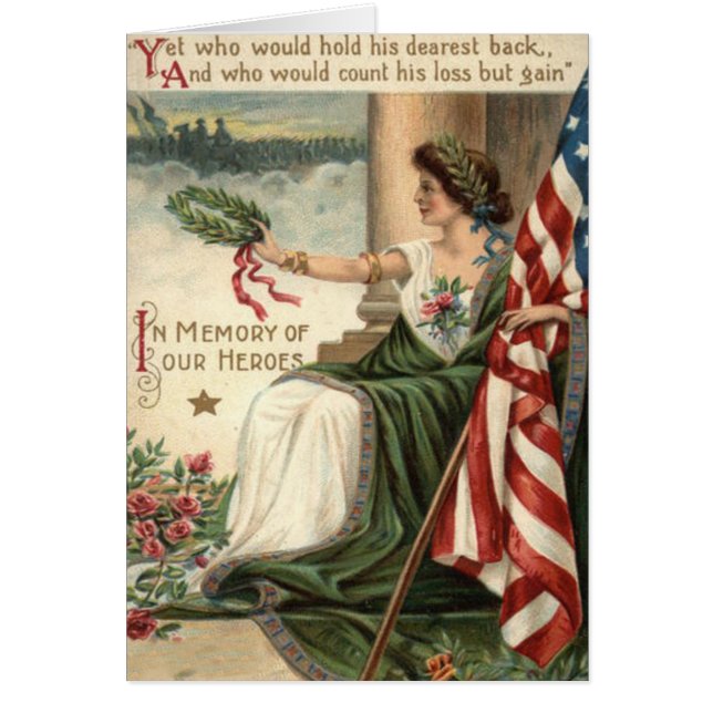 Soldats Roses de la dame Liberté du drapeau améric (Devant)