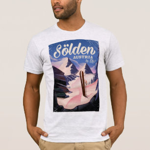 Sölden Austria vintage ski poster T-Shirt