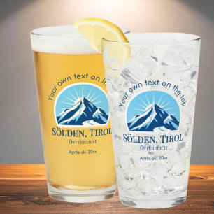 Sölden Österreich Austria ski resort drinks beer Glass