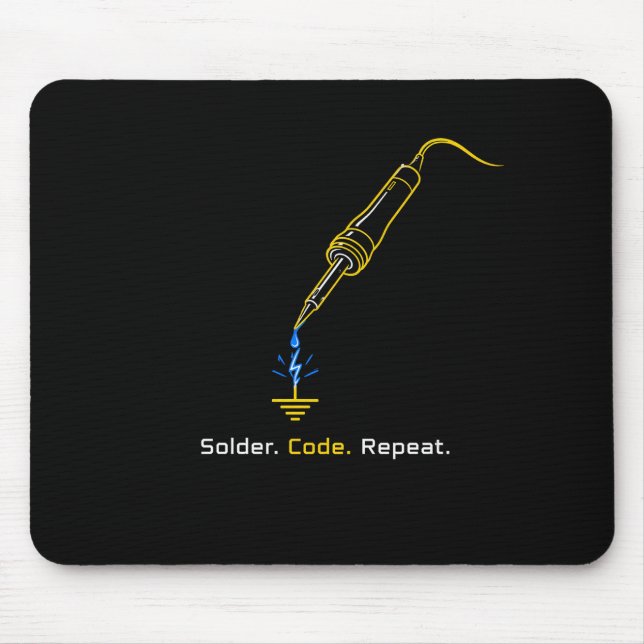 Solder Code Repeat Embedded Engineering Mouse Pad (Front)