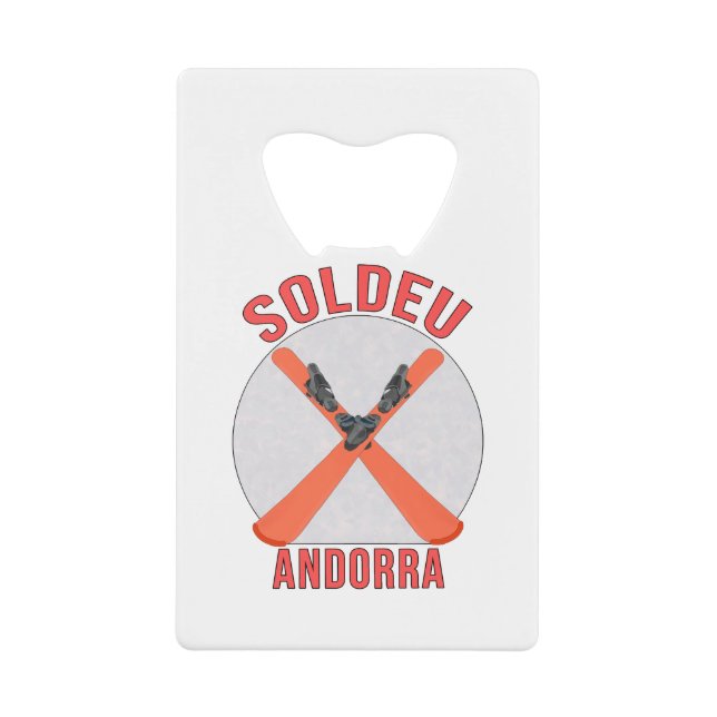 Soldeu, Andorra Credit Card Bottle Opener (Front)