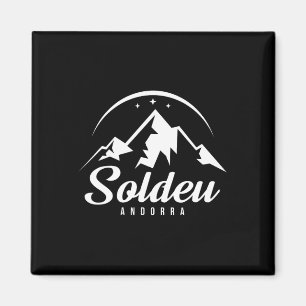 Soldeu Andorra Ski Resort Skiing Snowboarding  Magnet