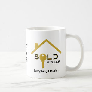 SOLDFINGER Fun Real Estate Agent Realtor Coffee Mug