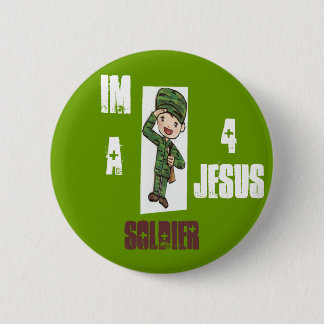 Soldier 4 Jesus 2 Inch Round Button