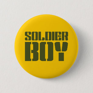 SOLDIER BOY 2 INCH ROUND BUTTON