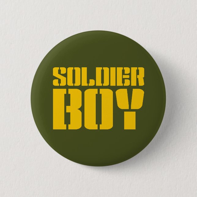 SOLDIER BOY 2 INCH ROUND BUTTON (Front)