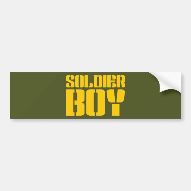 SOLDIER BOY BUMPER STICKER (Front)