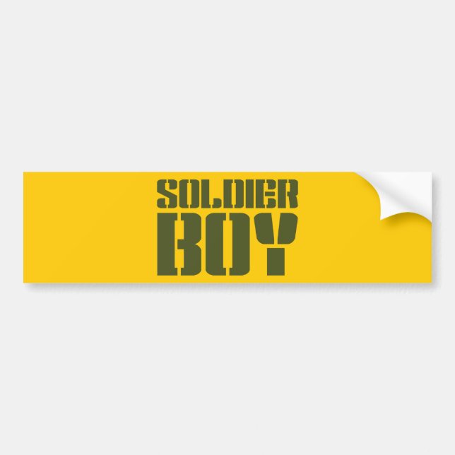 SOLDIER BOY BUMPER STICKER (Front)