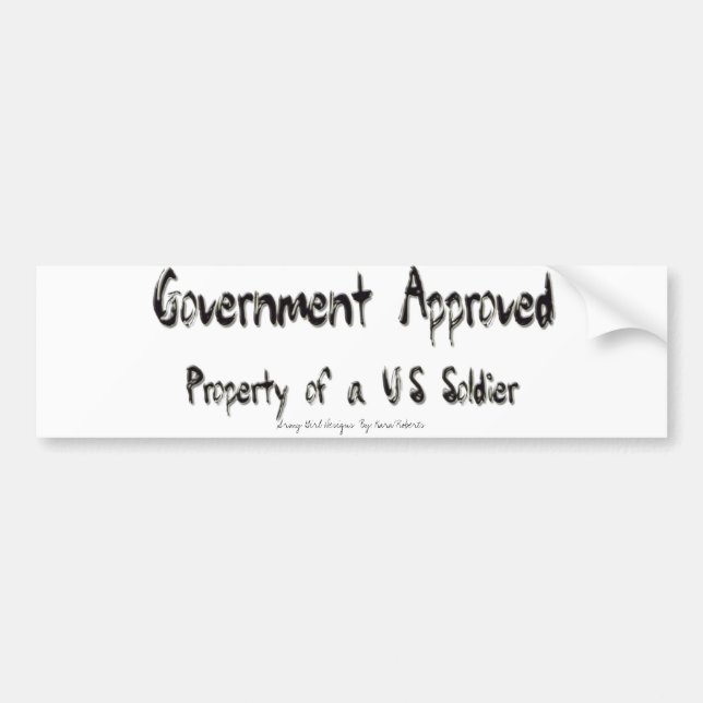 soldier - bumper sticker (Front)