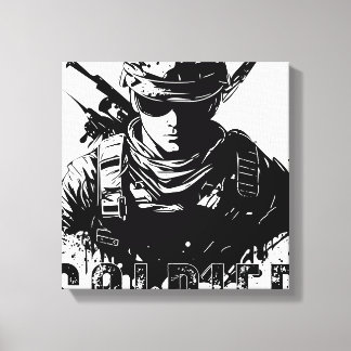 soldier canvas print