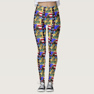 Soldier Dachshund Leggings
