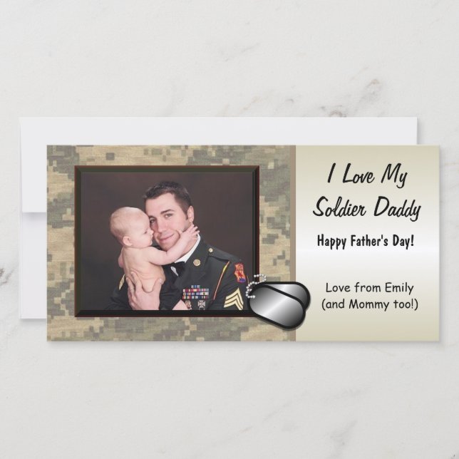 Soldier Fathers Day Customizable (Front)