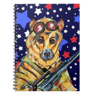 SOLDIER GERMAN SHEPHERD NOTEBOOK