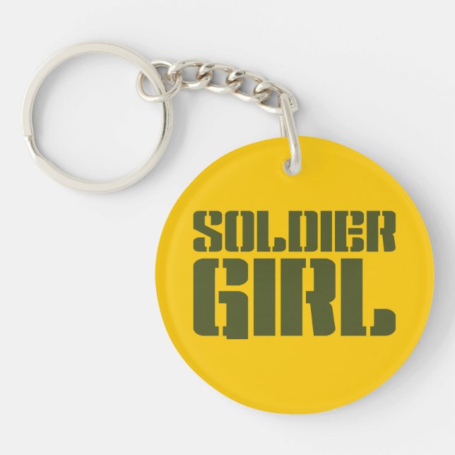 SOLDIER GIRL KEYCHAIN (Front)