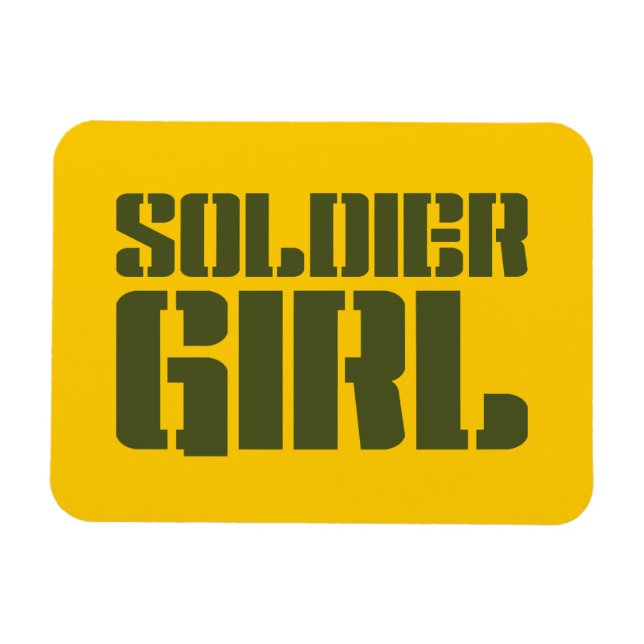 SOLDIER GIRL MAGNET (Horizontal)