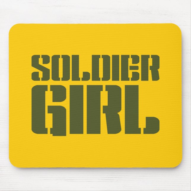 SOLDIER GIRL MOUSE PAD (Front)