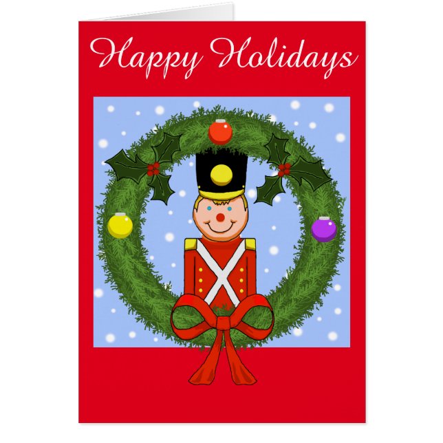 Soldier Holiday Card (Customizable) (Front)