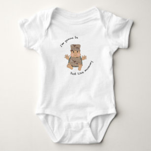 Soldier mommy baby bodysuit