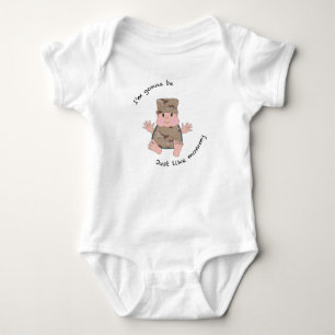 Soldier mommy baby bodysuit