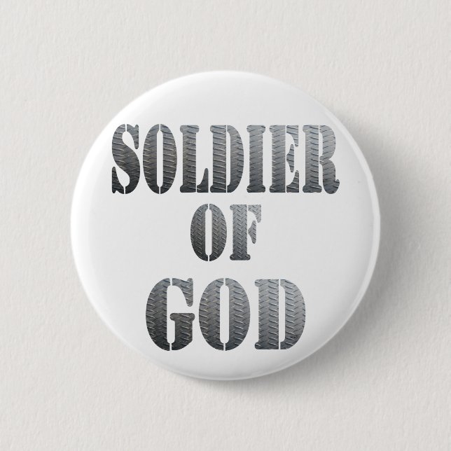 Soldier of God 5 Métal 2 Inch Round Button (Front)