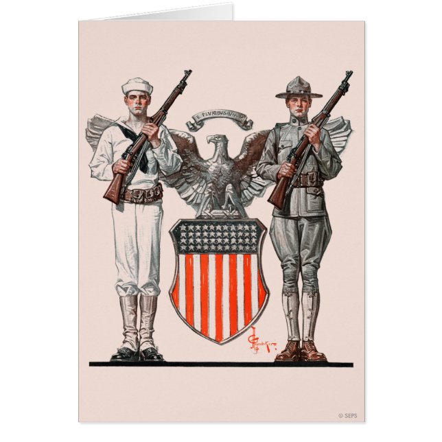 Soldier, Sailor and U.S. Shield (Front)