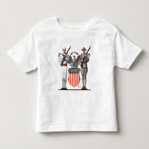 Soldier, Sailor and U.S. Shield Toddler T-shirt