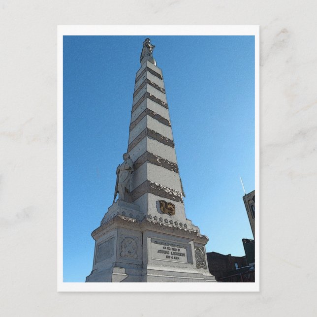 Soldier Sailor Monuement Postcard (Front)