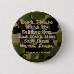 Soldier Son Prayer 2 Inch Round Button